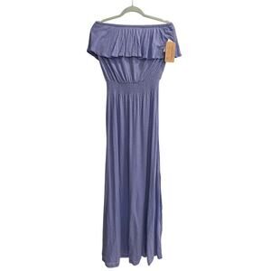 Threads 4 Thought Size Medium Periwinkle Strapless Maxi Dress New With Tags